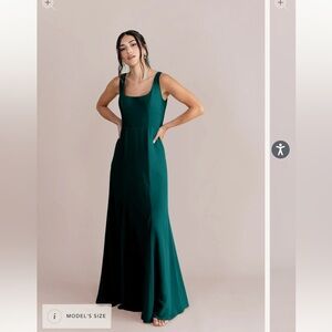 Revelry Emerald Bridesmaid Dress